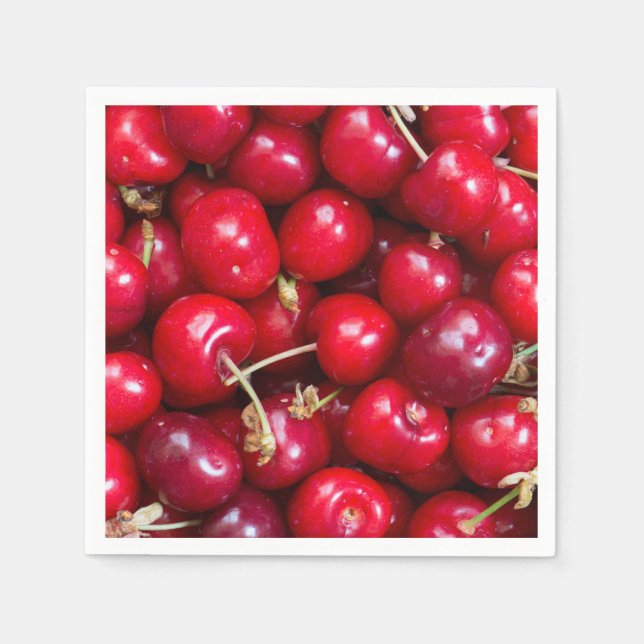 Sötkörsbär, mönster blöjor pappersservett (Framsidan)