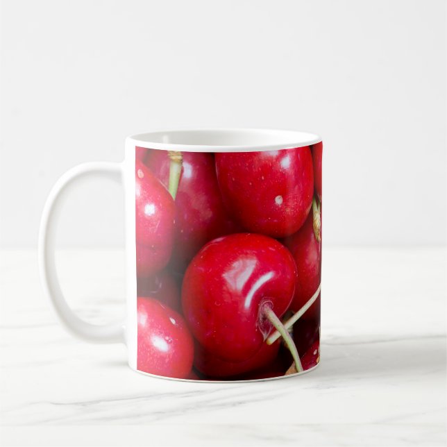 Sötkörsbär mönster kaffe mugg (Vänster)