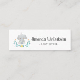 Sötkort för babyvvaktare mini visitkort