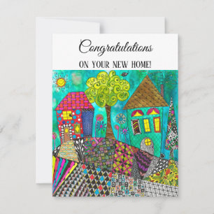 Sötkort för cute och färgämnen i hemmet inbjudningar