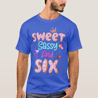 Sötkosthållning och sex födelsedagssjort för flick t shirt