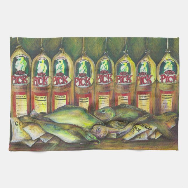 Sötkött Kökshandduk (Horisontell)