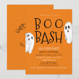 Sotktacular Ghost Birthday-inbjudan Inbjudningar
