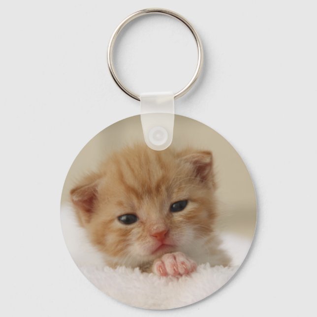 Sötmarig kattunge nyckelring (Framsida)
