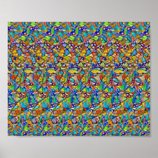 Sötmat - Gömt 3D-utskrift Poster