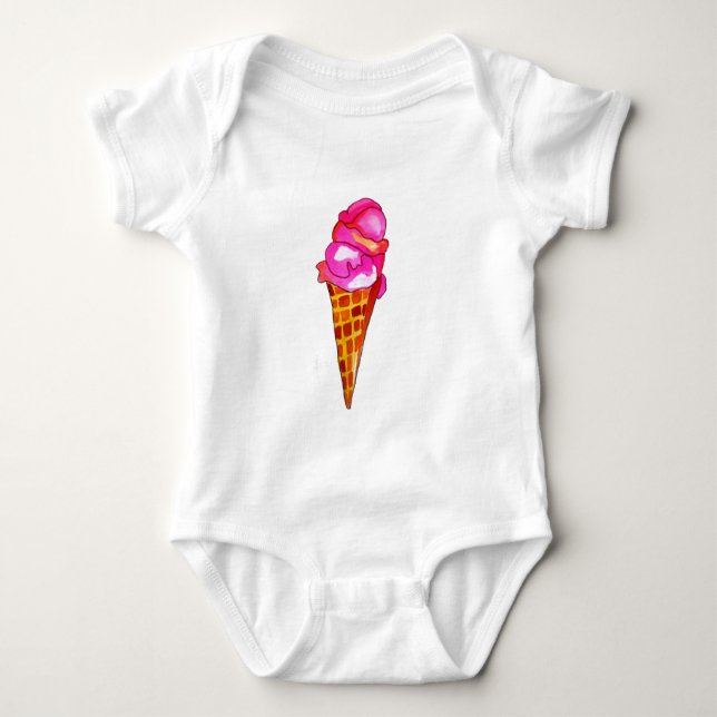 Sötmatkonst, glass gelato t-shirt (Framsida)