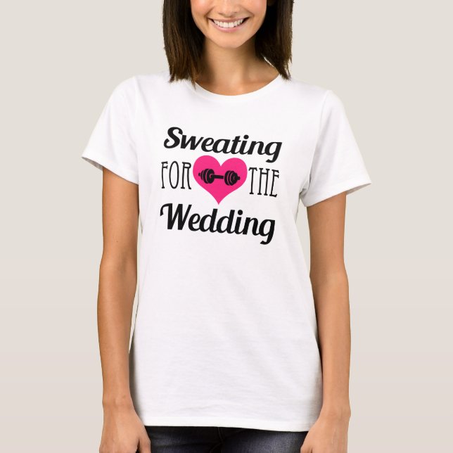 Sötning för Bröllop lustig tank T-shirt (Framsida)