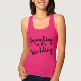 Sötning för Bröllop Workout Rosa Tanktop Linne Med Racerback
