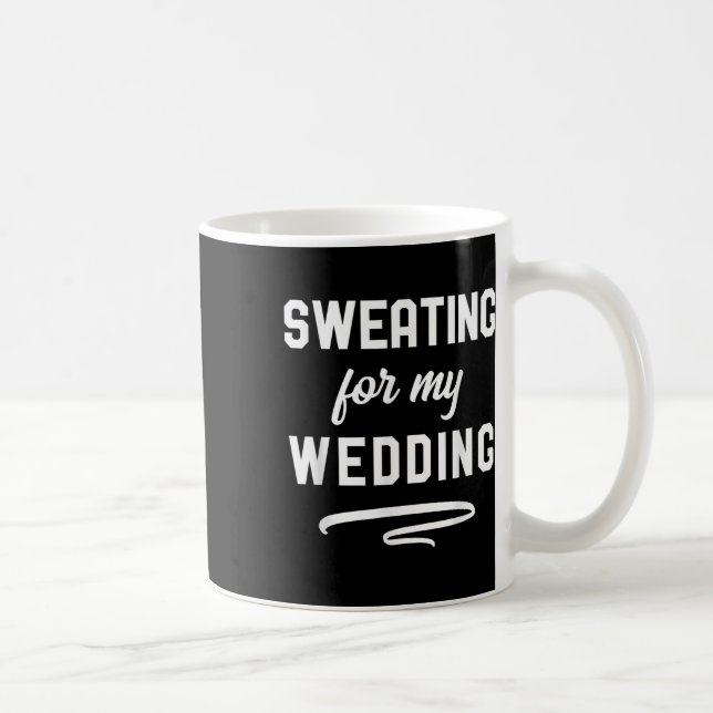 Sötning för min Bröllop I-funne Bride Groom Workou Kaffemugg (Höger)
