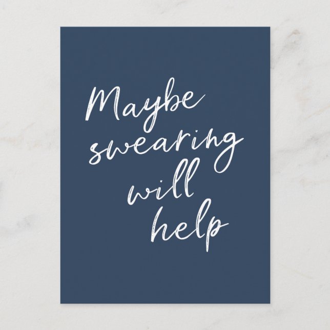 Sötningen kanske hjälper Cheeky Snarky att säga te Vykort (Framsida)