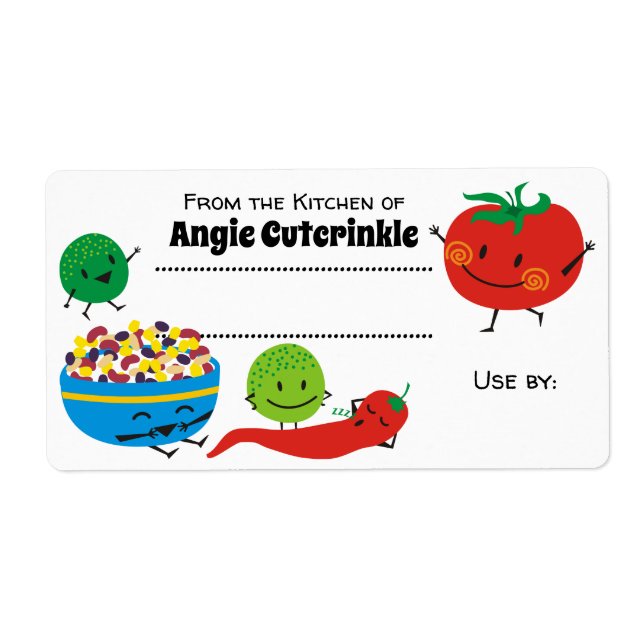 Sötningsetikett för matsalsa i Mexiko Fraktsedel (Framsidan)