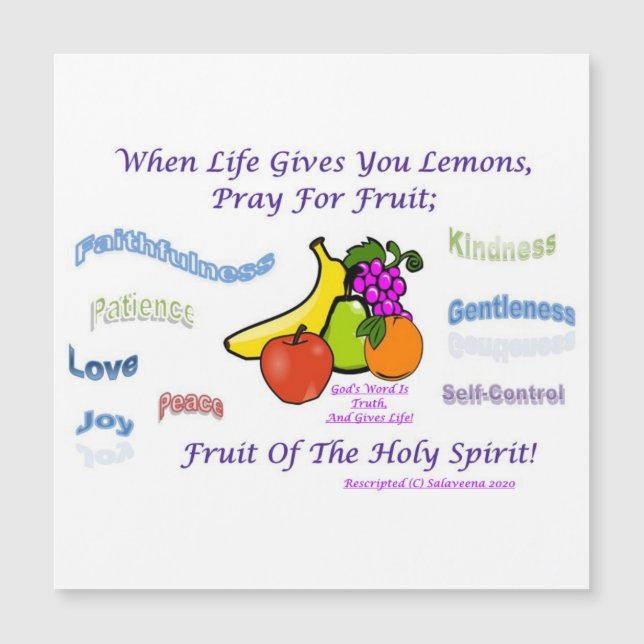 Sötningspåminnelse av frukterna av Heligan Spirit (Framsida)