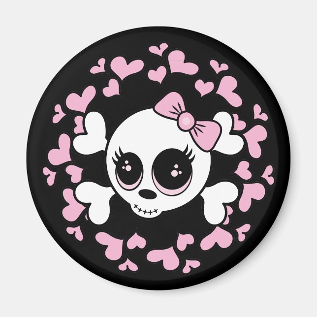 Sötnolla Skull Magnet (Framsidan)