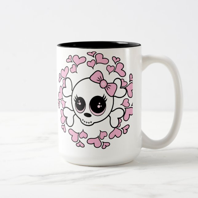 Sötnolla Skull Två-Tonad Mugg (Höger)