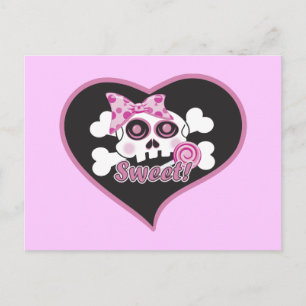Sötnolla Skull Vykort