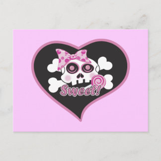 Sötnolla Skull Vykort