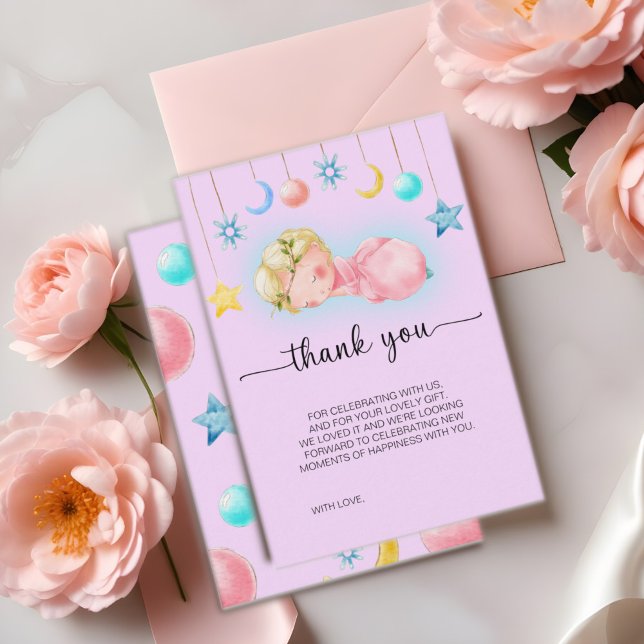 Sötnos Baby Shower Tack för ditt kort (Skapare uppladdad)