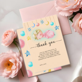 Sötnos Baby Shower Tack för ditt kort