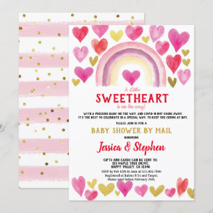 Sötnos, babyskor efter postvattenfärg inbjudningar