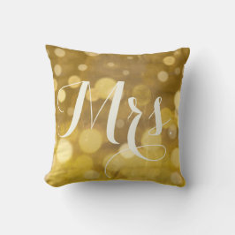 Sötnos Brides Abstrakt Guld Ljus Kudde