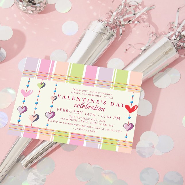 Sötnos Candy Rand Valentine Day Party Inbjudningar (Skapare uppladdad)