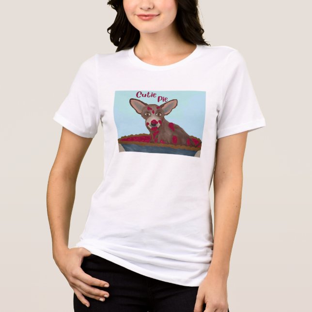 Sötnos Chihuahua  T Shirt (Framsida)