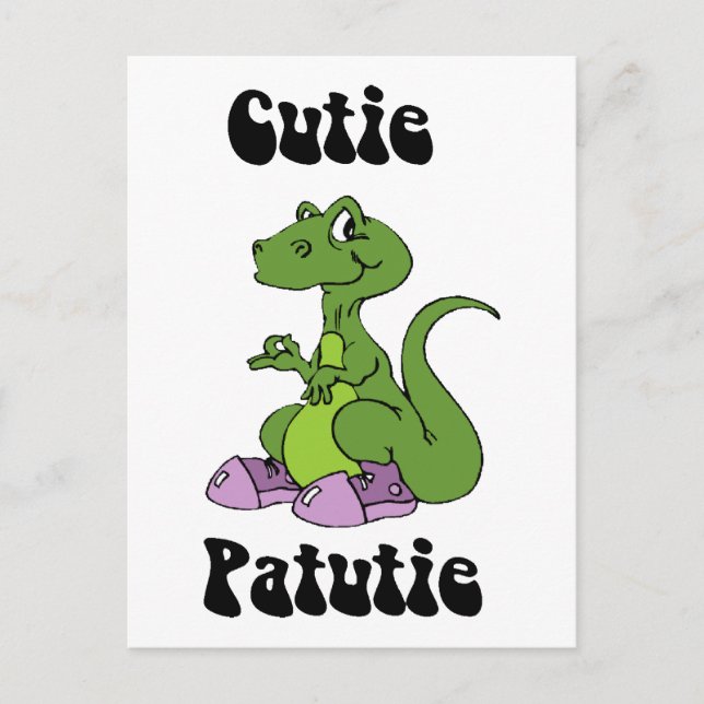 Sötnos Dinosaie Vykort (Framsida)