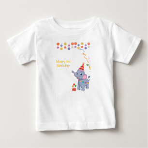 Sötnos Elefant Födelsedag T Shirt
