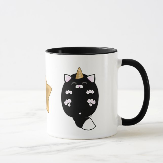 Sötnos Enhörning Katt Mugg (Höger)