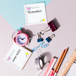 Sötnos enhörning & regnbåge stjärnfall 7,62 cm x 7 post-it block