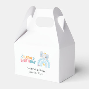 Sötnos för färgen Cute Pastel Blue grattis på föde Presentaskar
