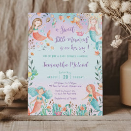 Sötnos för Sjöjungfru under Sea Flicka Inbjudningar