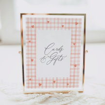 Sötnos Gingham Baby Shower Cards and Gifts
