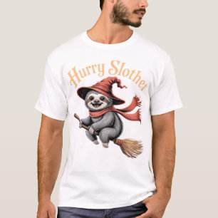 Sötnos Halloween-häxa Rollig Grundläggande T-Shirt