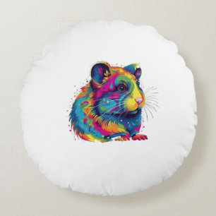 sötnos hamster rund kudde