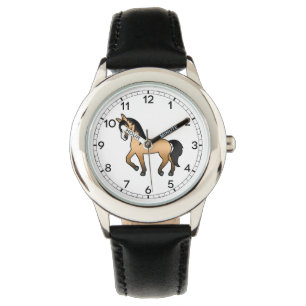 Sötnos illustration av Buckskin-travhäst Armbandsur