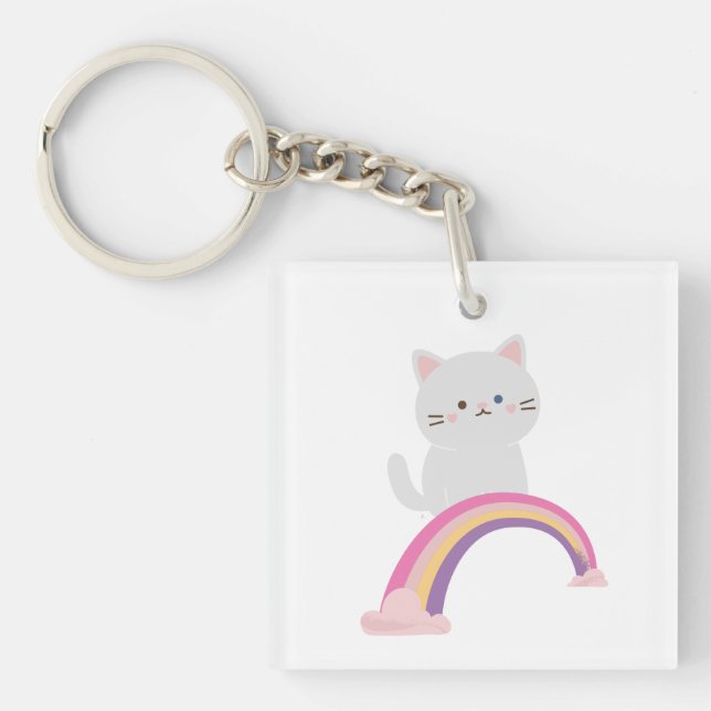 Sötnos Katt Nyckelring (Framsidan)