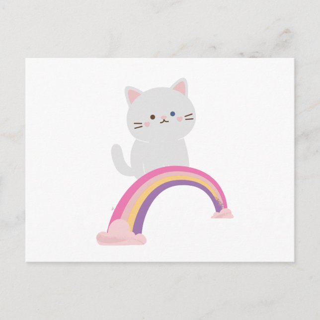 Sötnos kattunge katt  vykort (Framsida)