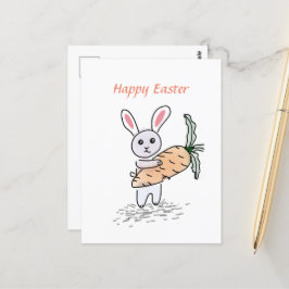 Sötnos lilla Bunny Glad påsk Cute Card Vykort