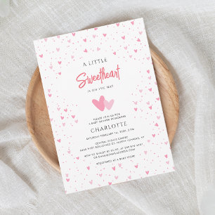 Sötnos på Way Girl Baby Shower Inbjudningar