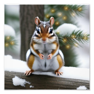 Sötnos Paj Chipmunk Fototryck