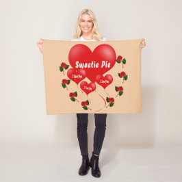 Sötnos paj fleece filt