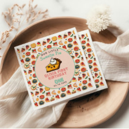 Sötnos Paj - Pi Day 1:a födelsedagen Party Pappersservett