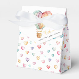Sötnos Pastel Heart Baby Favor Box Presentaskar