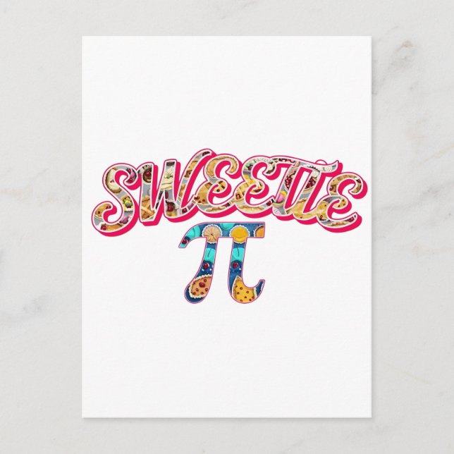 Sötnos Pi (fylld med Paj) Vykort (Framsida)