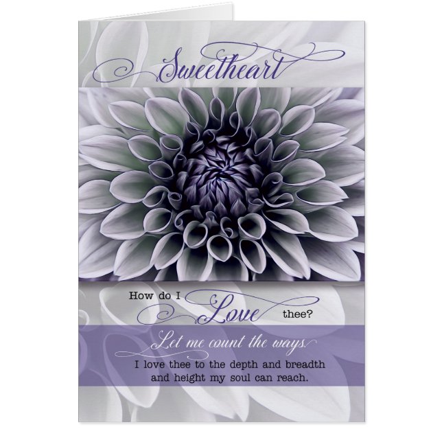 Sötnos Soft Lavender Flower Romantic Birthday Hälsningskort (Framsidan)