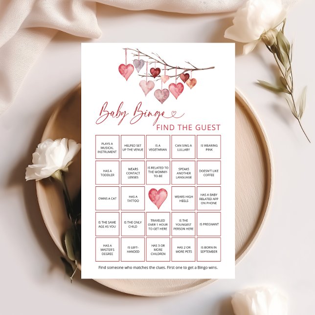 Sötnos Valentineser Baby Bingo hittar gästen (Skapare uppladdad)