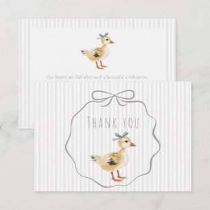 Sötnos Vattenfärgspojke Baby Shower Tack Kort