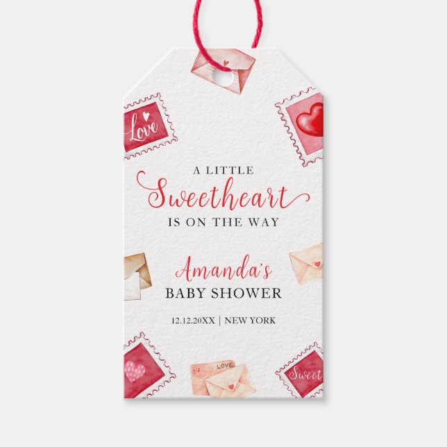 Sötnoshusare i brev Frimärke Tack Presentetikett (Framsidan)