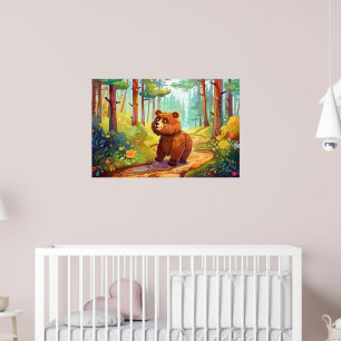 Sötnossen Land brunbjörn älskare Poster